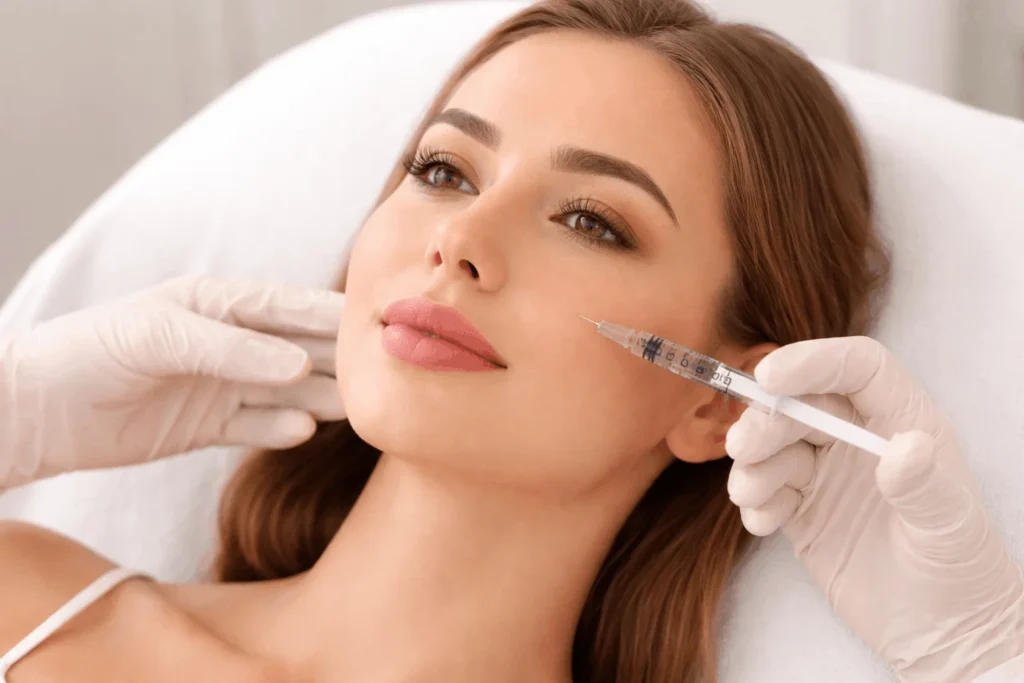 Client receiving Dermal Fillers In Fountain Valley, CA